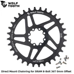 Wolftooth Direct Mount Chainring Sram 8-BOLT 36T 0MM Offset New. Price: $106.00.