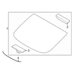 New Oem Genuine 2021-2024 Kia K5 Lower Molding Rear Window Glass 87120 L3000. Price: $39.95.