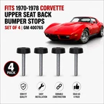 Fits 1970-1978 Corvette Upper Seat Back Bumper Stops Set Of Gm 400765 New. Price: $26.50.