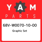 68V-W0070-10-00 Yamaha Graphic Set 68VW00701000, New Genuine Oem Part. Price: $106.79.
