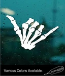 Skeleton Hang Loose Fingers Sticker Vinyl Decal Skull Surf Dude New. Price: $6.24.