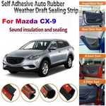 Door Rubber Seal Strips Weather Draft Wind Noise Reduction K For Mazda CX-9 New. Price: $49.90.