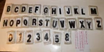 Hardline 3 Inch Waterproof Various Black Letters Numbers Stickers Lot 1447 New. Price: $275.50.