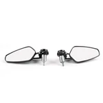 Pair 22MM 7/8" Motorcycle Black Handle Bar End Side Mirrors New. Price: $44.78.