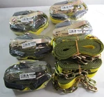 5 New B/a Products BA-R100 Ratchet Tie Down Straps With Extra Winch. Price: $220.00.