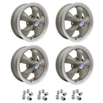 Set Of 4, 15" X 4.5" Porsche Empi Torque Star 2 Wheels & Lugs New. Price: $1286.94.