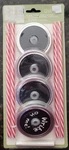 Home Essentials New 4 Pack Of Chalkboard Mason Jar Lids With Red Striped Straws. Price: $10.00.