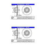Mercedes 300SD Ate/premium One Front Disc Brake Rotors (2) 422116 1264200005 New. Price: $124.00.