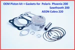 Oem Piston & Rings 65MM For Polaris Phoenix 200 0452432 Aeon Cobra 220 Tx Ca New. Price: $138.70.
