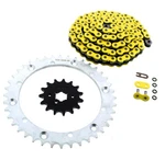 Yellow O-ring 102L Chain & Silver Sprocket 15/40 Fits 1992-94 Yamaha 350 Warrior New. Price: $74.75.