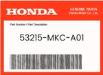 53215-MKC-A01 Honda Oem Genuine Original Dust Seal (lower) New. Price: $20.16.