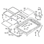 Ford F-150 2017-2026 ML3Z1651884B Rear Sunroof Seal New. Price: $39.26.