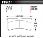 Hawk Brake #HB521M.800 Sl Bridgebolt Black New. Price: $165.59.