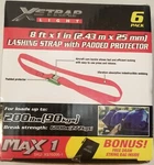 Xstrap Light 6 Pack Lashing - 1" 8' Up To 200LB Loads. Black Straps New. Price: $16.99.