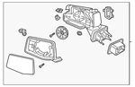 Genuine Gm Mirror 86588309 New. Price: $212.86.