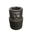 Sunex 426 13/16"- 3/4" Drive Point Shallow Impact Socket Standard Tools Sae New. Price: $18.99.