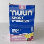 Nuun Sport Electrolyte Tablets, Strawberry Lemonade Pack 80 New In Box. Price: $39.99.
