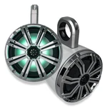 Kicker Marine 8" Led Wake Towers White Enclosures Chrome Grilles Remote New. Price: $579.90.