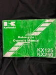 Kawasaki KX125 KX250 Owners Manual #99920-1917-02 B0943: Used. Price: $17.75.