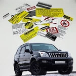 Toyota Landcruiser Prado 3RD J120 Restoration Warning Engine Stickers New. Price: $45.65.