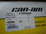 Can-am 11-2018 Comander RT40 Warn Winch Kit 4.000 Lbs 715000658 Motor 1.5 Hp. New. Price: $419.99.
