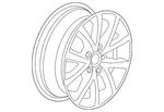 Genuine Volkswagen Wheel Alloy 1K0-601-025-CQ-8Z8 New. Price: $398.73.