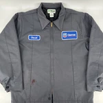 Chevron Mechanic Jacket Men Large Blue Unifirst Uniwear Zip Gas Car Workwear Pre-owned. Price: $34.95.