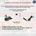 Towmate TM5004 Pin Round Transmitter Kit With Charger And 2 Fuses - Save Big New. Price: $125.00.