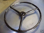 Black Steering Wheel 17" Early Fits Willys Jeep CJ2A CJ3A Slat Grill Gpw New. Price: $76.16.