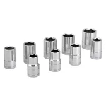 Performance Tool 1/2" Drive 6-POINT Metric Socket Set 9 Pieces New. Price: $21.07.