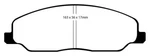 Ebc 05-10 Ford Mustang 4.0 Bluestuff Front Brake Pads New. Price: $196.84.