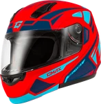Gmax Fits MD-04 Sector Helmet Matte Red/blue With D.e.v.s Vents And Coolmax New. Price: $198.95.