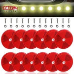 Abnaok 12 Pack Front Reflector Round For Driveway Fence Gate Posts Tra New. Price: $18.61.