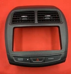 Dash Radio Bezel Carbon Trim Hazard Switch 2011-2017 Mitsubishi Outlander Sport Used. Price: $79.99.