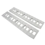 2PCS Aluminum Sliver 72'' 14'' Trailer Ramps 6500LBS Total Beavertail Hook End New. Price: $211.85.