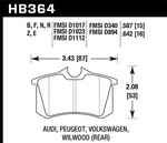 Hawk Performance HB364N.587 Hp Plus Disc Brake Pad New. Price: $136.99.