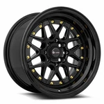 Vors Wheels Rim VR7 15X8 4X98 ET0 73.1CB All Black Gold Rivet New. Price: $217.80.