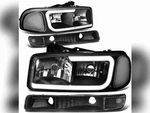 Dna Motoring Smoked Lens Bumper + Headlights Led Drl 99-06 Sierra New. Price: $77.00.