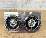 Vintage Stewart Warner Green Line 2-GAUGE Set Amperes Oil Pressure Panel Used. Price: $499.99.